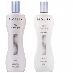 Zestaw Biosilk Silk Therapy - szampon 355ml + odżywka 355ml + jedwab 15ml